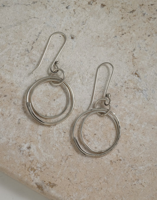 Sterling Silver Hoops - #E657