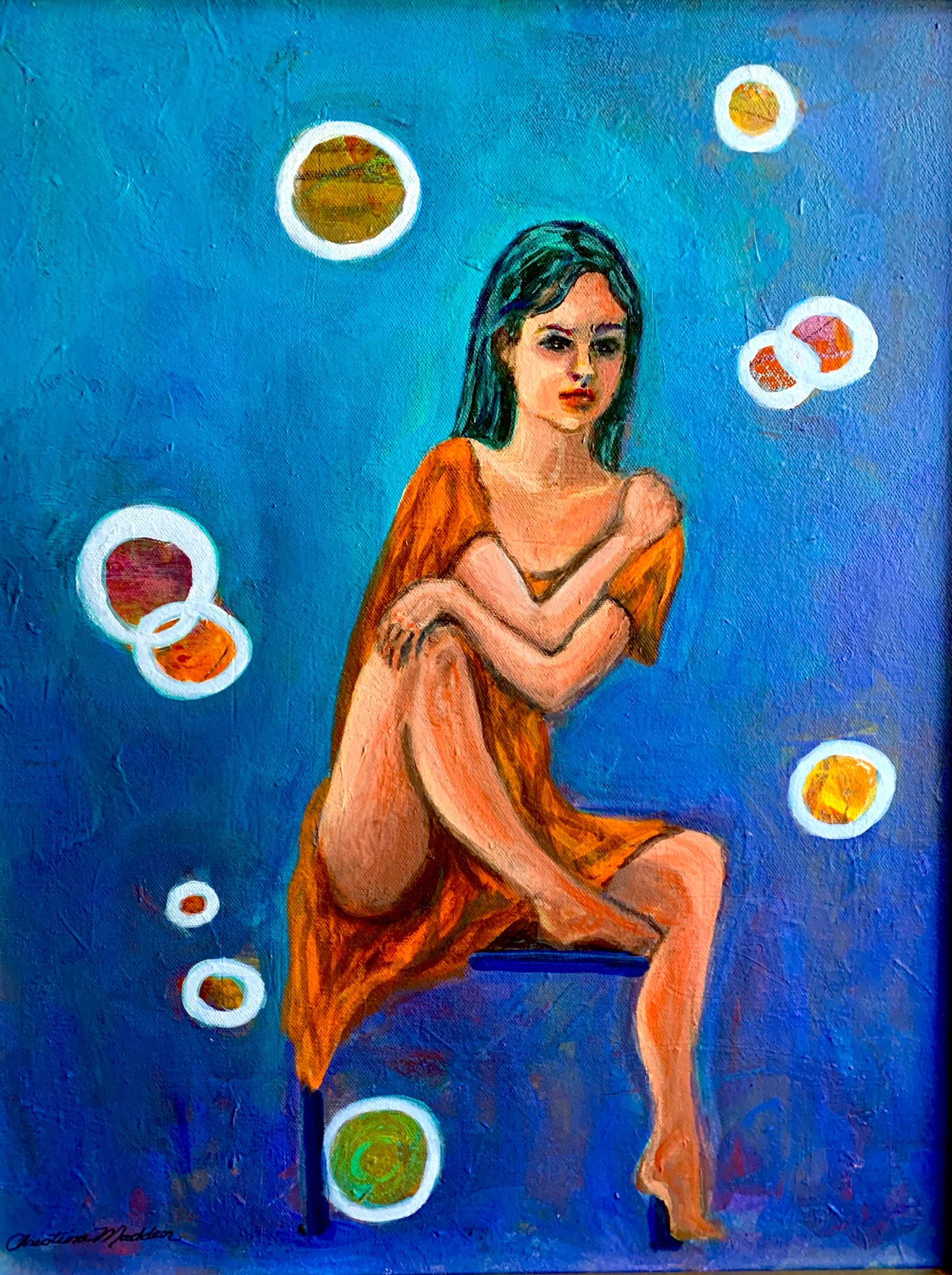 Girl in the Orange Dress