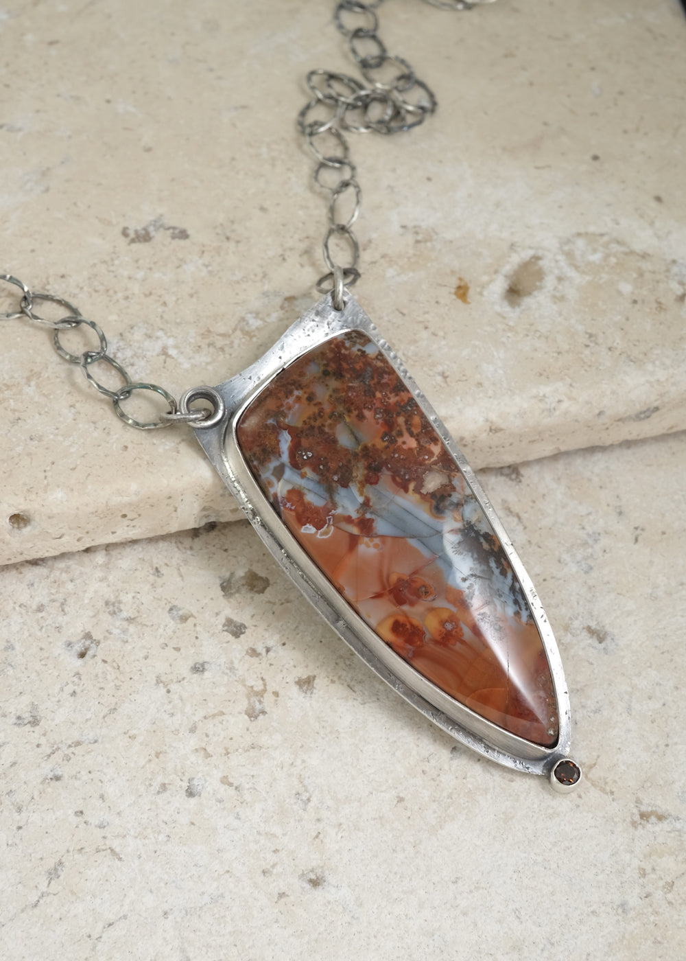 Plume Agate & Smokey Quartz P1270