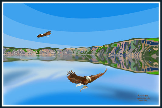 Eagles over Crater Lake
