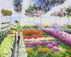 Greenhouse In Bloom