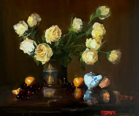 Yellow Roses and Tangerines