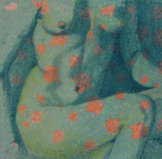 Nude in Green with Leaves