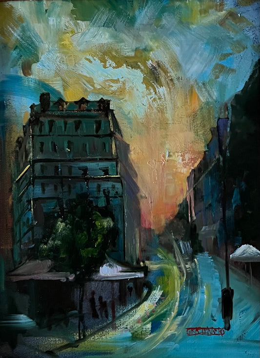 Sunset in Paris