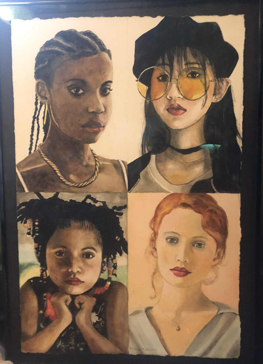 Four Female Faces