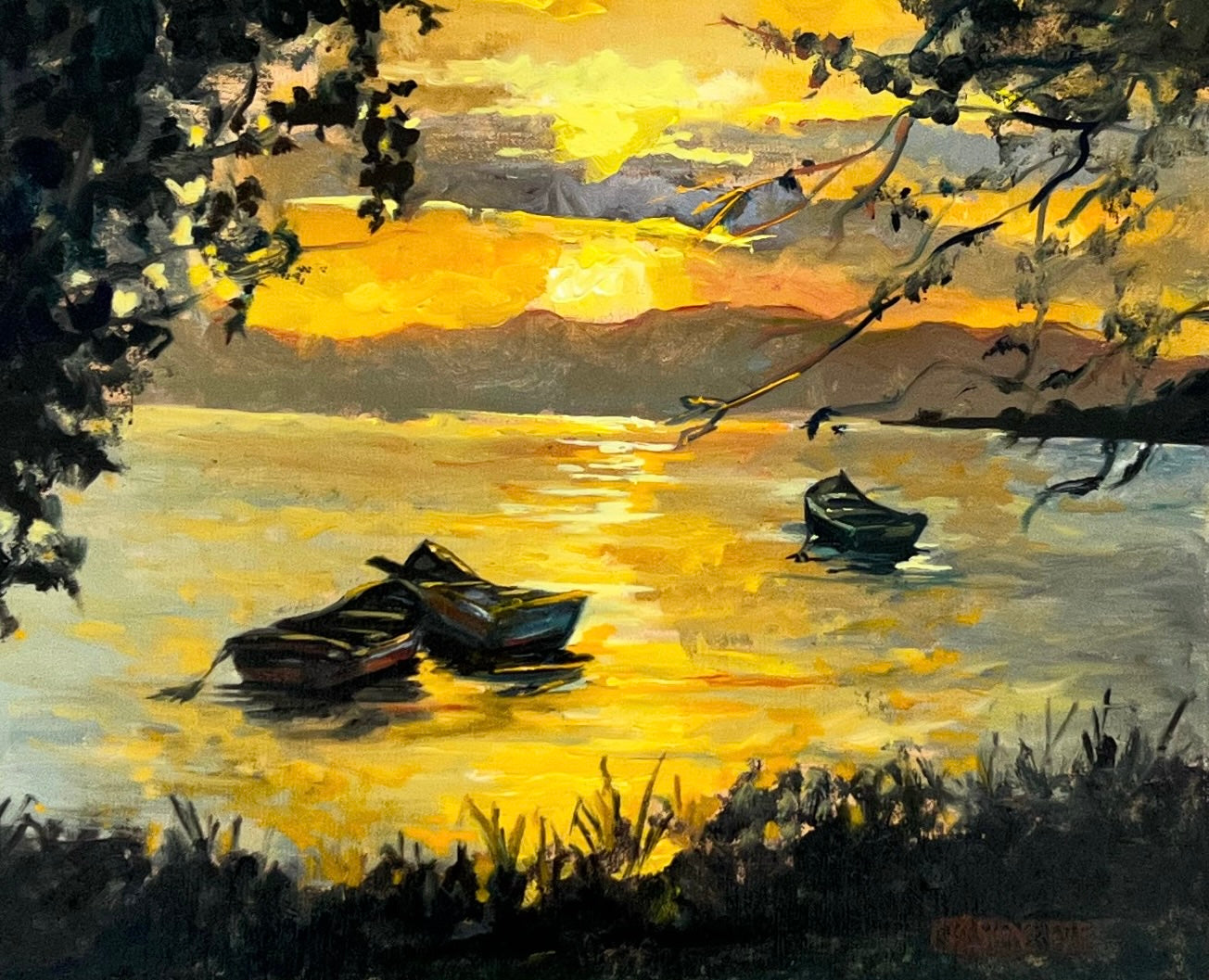 Twilight Over the Lake