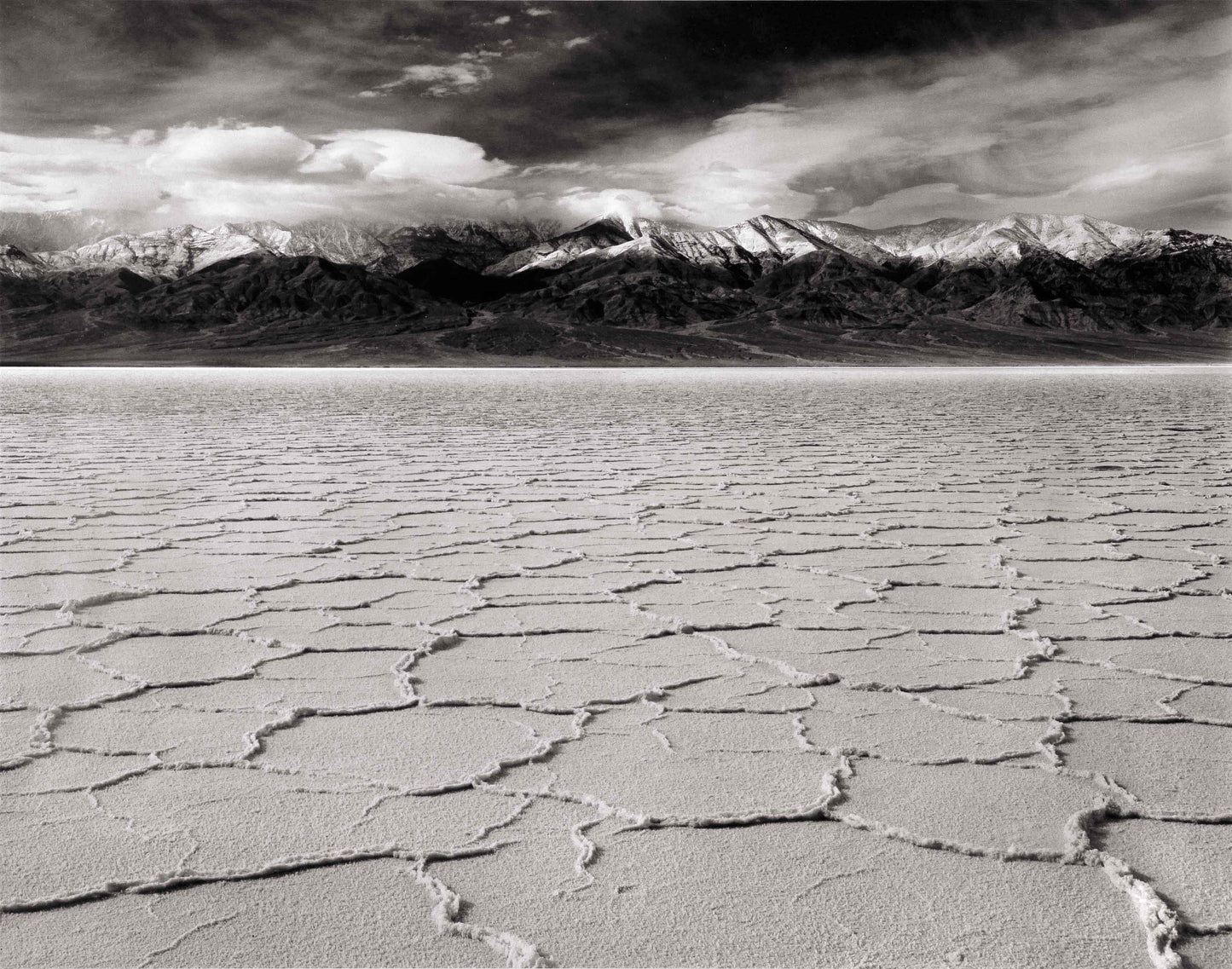 Desert Floor, Panamint Mountains, Clouds, Death Valley, CA 2006
