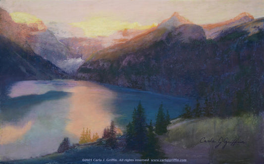 First Light at Lake Louise